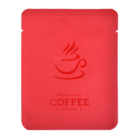 Sachet de café filtre personnalisé imprimé en gravure 10x12,5 cm, forme oreille suspendue, en aluminium pour emballage alimentaire de café