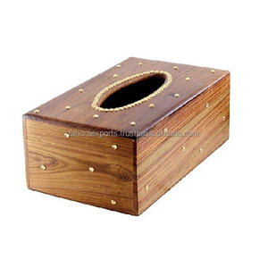 Conception à la mode forme personnalisée meilleur porte-serviettes en bois porte-boîte à mouchoirs à la main classique élégant porte-serviettes fantaisie - Product Image 5
