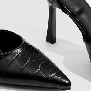 <span class=keywords><strong>Scarpe</strong></span> da <span class=keywords><strong>Donna</strong></span> Plus Size Nere in Vernice con <span class=keywords><strong>Tacco</strong></span> <span class=keywords><strong>a</strong></span> Spillo e Punta Affusolata, Eleganti per Ufficio e Casual, Ideali per l'Ingrosso - Product Image 5