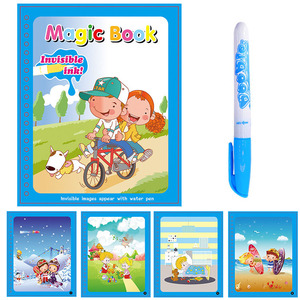 Hot bán sản phẩm colourful nước ma thuật cuốn sách vẽ máy tính xách tay Coloring Book với bút giáo dục học tập đồ chơi cho trẻ em - Product Image 2