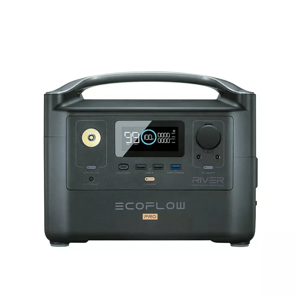 ECOFLOW RIVER Pro Portable Power Station 720WH/600W Outdoor Camping solar energy storage Lithium ion battery