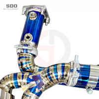 SD 1,2mm Titan Komplettauspuffanlage für Porsche 911 991/991.1/991.2 Turbo 3.8T 2017-2019 Performance Gerade Auspuffrohre
