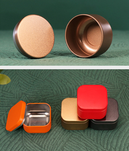 Petits ronds/carrés <span class=keywords><strong>Orange</strong></span> or bonbons épices emballage de thé en vrac boîtes à thé boîte à thé - Product Image 5
