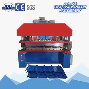 840 Metal Roofing <b>Sheet</b> Molding Machine Customized Shape Single Layer Roof Panel Roll Forming Machine - Product Image 1