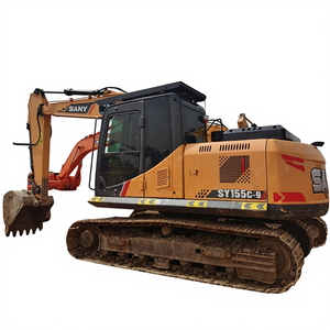 รถขุด SANY SY155C มือสอง เครื่องยนต์อีซูซุ 15.5 ตัน แบบตีนตะขาบขนาดกลาง - Product Image 1