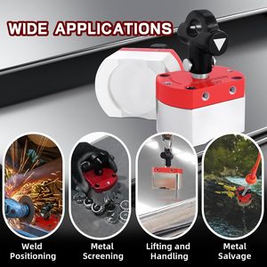 180 LB ON/Off Ímãs, Suporte de soldagem magnética, Ímã multiúso para elevação e manuseio, Posicionamento de solda - Product Image 4