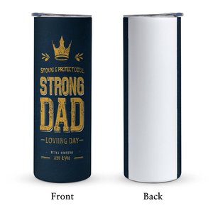 Vaso Térmico de Acero Inoxidable de 20oz Strong Dad, Personalizado con Foto, Aislamiento al Vacío, Diseño Personalizado - Product Image 2