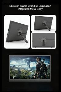 Pantalla expandible ultrafina HD de 15.6 pulgadas, computadora 2 en 1 para oficina, negocios y entretenimiento. - Product Image 3