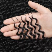 Nouvelles extensions de cheveux humains au crochet double épaisseur, bouclés style birman, avec nœuds miracle, pour tresses au crochet