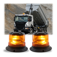 Feux de signalisation LED certifiés Emark E65, 8 modes de clignotement réglables, lumière d'avertissement ambrée