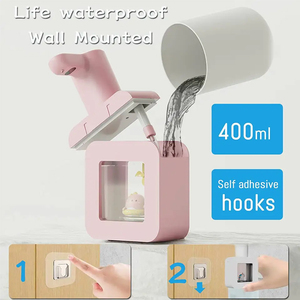 Thiết Kế Mới Dễ Thương Trẻ Em Tự Động Tạo Bọt Xà Phòng <span class=keywords><strong>Dispenser</strong></span> Touchless USB Có Thể Sạc Lại Infared Cảm Biến Cho Phòng Tắm - Product Image 4