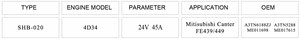 Fabriqué en chine 4D34 assemblage <span class=keywords><strong>automobile</strong></span> 28V/45A alternateur de voiture pour A3TN6188 A3TN6188ZJ ME011698 1016-064RS ME017615 - Product Image 3