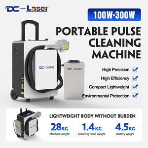 Pulitore Laser a Impulsi Portatile da 100W 200W 300W con Batteria Installabile per Legno, Metallo, Pietra e Alluminio - Product Image 1