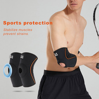 Manchon de soutien du coude respirant en nylon souple avec logo personnalisé pour une protection professionnelle