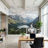 Tissu mural économique C7 amovible, imprimable à l'éco-solvant pour projets de marquage intérieur à court terme
