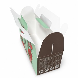 Boîte à poignée personnalisée imprimée pour boulangerie, pâtisserie, gâteau, biscuit, cadeau, pliable, portable, avec logo - Product Image 4