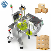Machine d'étiquetage automatique en ligne avec moteur d'impression Zebra pour ligne d'emballage de cartons