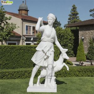 Déesse du désert Décor de jardin Sculpture en marbre Statue <span class=keywords><strong>Artemis</strong></span> - Product Image 1