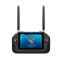 Station de sol portable SIYI UniRC 7 Pro double bande 2.4G 5.8GHz 1080P avec écran tactile, télécommande intelligente en plastique pour usage industriel