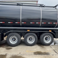 Semi-remorque citerne d'asphalte bitumineux à 3 essieux Matériau en acier Remorque de camion-citerne d'asphalte efficace