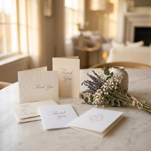Tarjetas <span class=keywords><strong>de</strong></span> Agradecimiento Plegables con Textura en Relieve Artesanal |   Papelería <span class=keywords><strong>de</strong></span> Lujo para Bodas y Comercios <span class=keywords><strong>de</strong></span> Alta Gama - Product Image 2