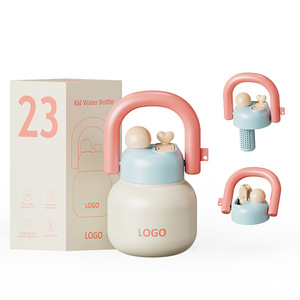 Kid Water <b>Bottle</b> 23 Oz Double Wall Insulated Stainless Steel With Tea Strainer For Travel - Product Image 1