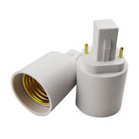 Adaptateur de douille de lampe PBT anti-feu G24D vers E27, compatible avec les ampoules de sécurité, best-seller