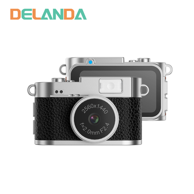 2.7K Mini Retro Digital Camera with Screen Portable Small Video Recorder DV TikTok Outdoor Photography Learning Photography