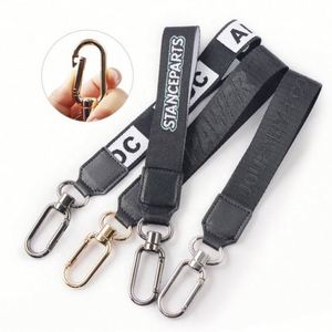 Best Metal Nylon Woven Webbing Lanyard Promotion Gift <b>Key</b> <b>Chain</b> Custom Logo Personalized Keychains Carabiners <b>Key</b> Holder Custom - Product Image 2