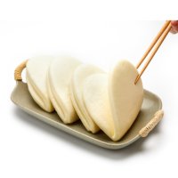 Panecillos Bao de Hoja de Loto al Vapor Saludables de Longtai, Gua Bao Congelado, Pan Bao Abierto Ultracongelado