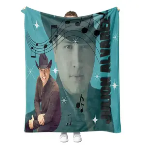 High Quality Custom Julion Alvarez Fade Resistance No Pilling <strong>Kingsize</strong> Cozy Plush Warm Throw <strong>Blanket</strong> - Product Image 5