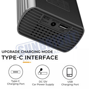 Pompe à air sans fil à gonflage rapide Gonfleur de pneu <span class=keywords><strong>Compresseur</strong></span> d'air portable pour voiture, <span class=keywords><strong>moto</strong></span>, vélo Pneu - Product Image 5