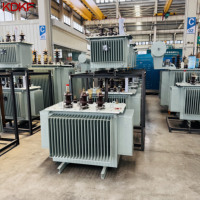 Transformateur abaisseur immergé dans l'huile S11 de 33 kV à 415 V, 500 kVA-2500 kVA, pour sous-station minière diesel, 100 % cuivre