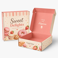 Boîte d'emballage en carton personnalisée pour biscuits sucrés au chocolat de luxe, boîtes à biscuits personnalisées