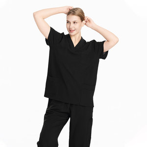 <span class=keywords><strong>Ensemble</strong></span> de tenues d'infirmière unisexe en tissu Spandex/Polyester, <span class=keywords><strong>prix</strong></span> bas, logo personnalisé, pantalon d'infirmière à 3 poches, multi-poches, stock disponible - Product Image 3