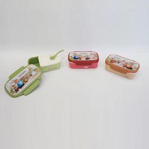Lonchera de Plástico para Llevar Comida, con Cuchara y Cubiertos, 2 Compartimentos, Gran Capacidad, Material de Grado Alimenticio - Product Image 3