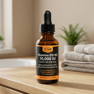 10 000 UI de Vitamine D3 avec K2 en gouttes, complément alimentaire liquide pour la santé osseuse et cardiovasculaire, substitut naturel de la vitamine D. - Product Image 3