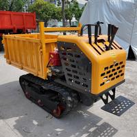 Mini-transporteur à chenilles certifié CE de 1 tonne, benne à chenilles en caoutchouc pour vergers, agriculture et aménagement paysager