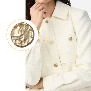 Hot Bán Tùy Chỉnh Thân Thiện Với Môi Kim Loại Thùng Mạ Vòng Nút Quần Áo Quần Áo Trang Trí Kẽm Hợp Kim Vàng Nút - Product Image 2