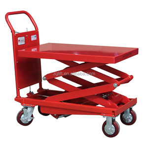 Certificado Ce Control de pie personalizado 1,5 T portador herramientas de mercancías rodillo móvil etapa hidráulica plataforma de mesa elevadora de tijera - Product Image 4