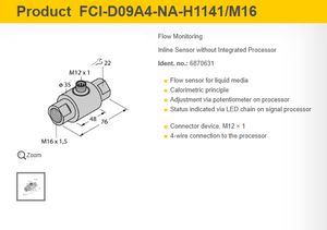 และเซ็นเซอร์วัดการไหล FCS-N1/2A4P-ARX-B1151/115VAC FCI-D09A4-NA-H1141/M16 - Product Image 5