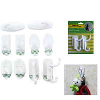 Probebi HR04 usage quotidien forme ronde mur adhésif crochet cintre crochet porte-manteau en plastique pour usage quotidien