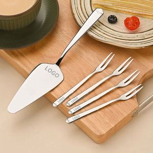 Colorful Stainless Steel Pizza & Cake Baking Tools Triangle-Shaped Shovel <b>Knife</b> Fork Set Simple Style <b>Bread</b> <b>Knife</b> - Product Image 5