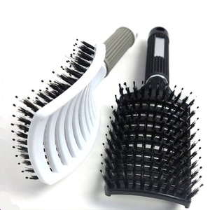 Peigne Anti-statique à air incurvé, outil <span class=keywords><strong>de</strong></span> coiffure pour Salon <span class=keywords><strong>de</strong></span> coiffure, <span class=keywords><strong>brosse</strong></span> à poils <span class=keywords><strong>de</strong></span> <span class=keywords><strong>sanglier</strong></span>, <span class=keywords><strong>meilleur</strong></span> pour démélant tous Types <span class=keywords><strong>de</strong></span> <span class=keywords><strong>brosse</strong></span> à cheveux - Product Image 1
