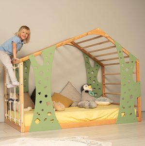 <span class=keywords><strong>Lit</strong></span> d'escalade en bois pour tout-petit Monkey - Cadre de <span class=keywords><strong>lit</strong></span> Montessori au sol - Structure de jeu <span class=keywords><strong>Jungle</strong></span> Gym - <span class=keywords><strong>Lit</strong></span> simple, <span class=keywords><strong>lit</strong></span> double - Product Image 4