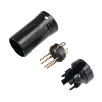 DMX Low Profile Audio Gold 5 Pin Angle Droit XLR Mâle Femelle Connecteur Plug Jack pour DMX LED Stage Light Control Cable