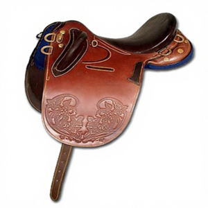 Selle australienne conçue sur mesure en cuir de qualité supérieure avec ferrures en laiton, confortable, style anglais et western, accessoires d'équitation - Product Image 1