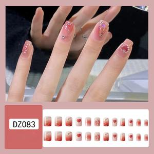 Suministros para <span class=keywords><strong>uñas</strong></span> Productos de belleza Prensa <span class=keywords><strong>en</strong></span> las <span class=keywords><strong>uñas</strong></span> Francés Halo Tono Rosa Perla Diamante de imitación <span class=keywords><strong>Uñas</strong></span> Usable Dedo reutilizable - Product Image 2