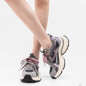Women's Summer Retro Torre <b>Shoes</b> Thick-Sole Breathable Lightweight Sneakers <b>Height</b>-<b>Increasing</b> Casual All-Match Design Mesh - Product Image 3