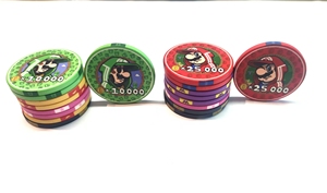 Sòng bài Poker phòng Super Mario theo chủ đề tiền mặt đặt sang trọng gốm Poker chip trường hợp 39mm kỷ niệm đồng xu cờ Bạc trò chơi chip - Product Image 6